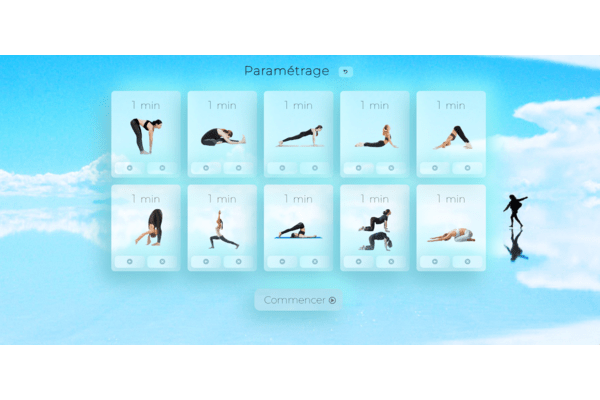 application de yoga personnalisable